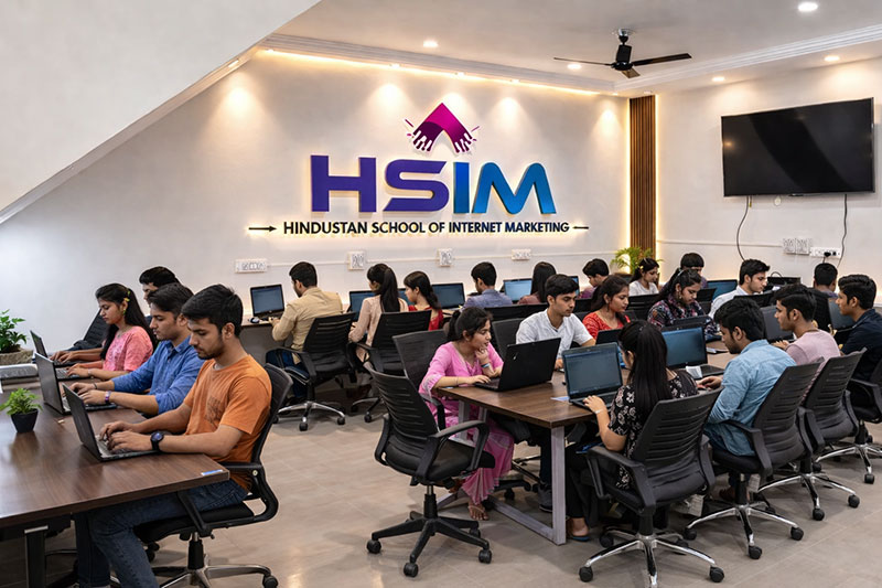 Students learning at the HSIM training centre in Karnal